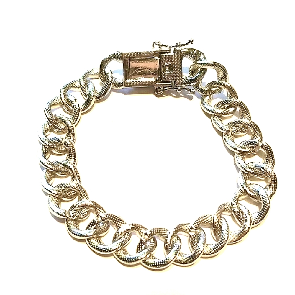 Bling bling mens chainlink bracelet - Picture 4 of 5